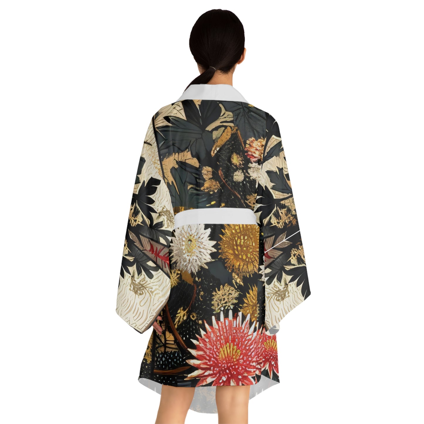 Sophisticated Cosmopolitan Series (V) Long Sleeve Kimono Robe 🌸