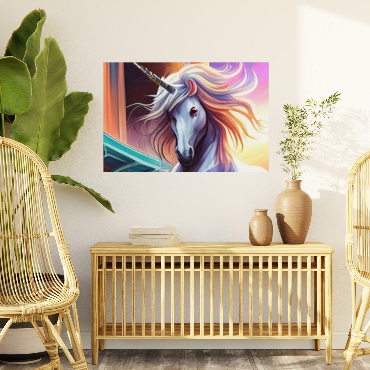 Enchanting Unicorn Art: Customizable Foam Board Prints