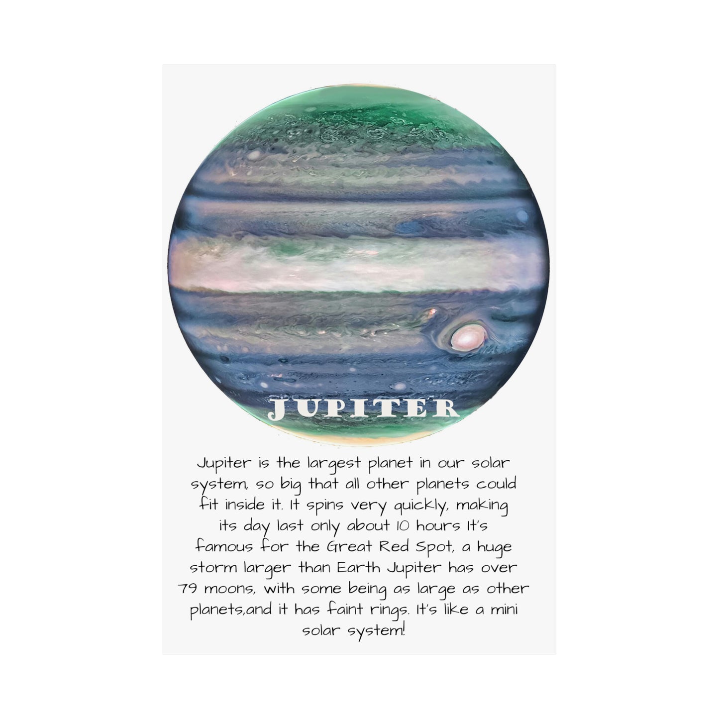 Jupiter's Majesty: Premium Cosmos Series Poster