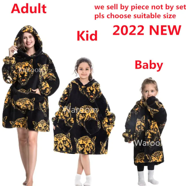 Embrace Ultimate Comfort with Oversized Hoodie Warm Blankets