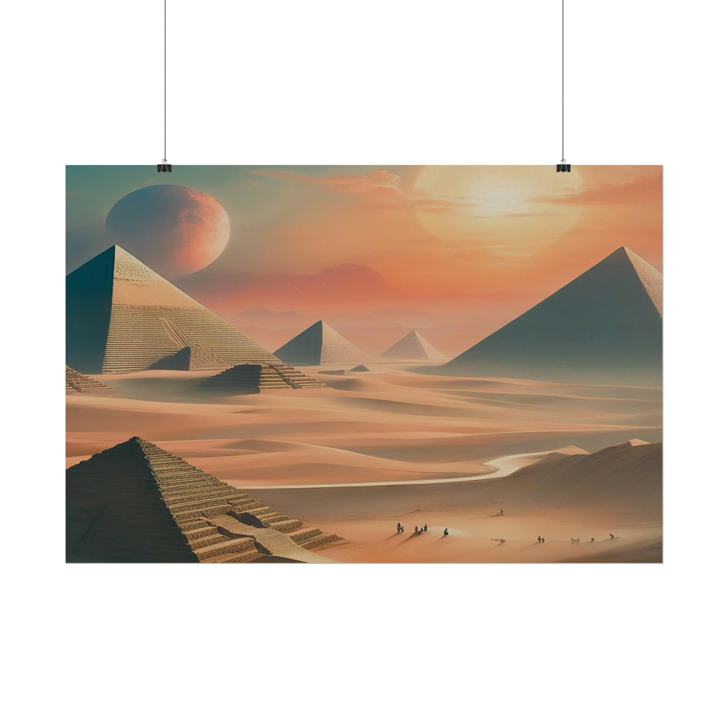 Pyramids of Egypt Watercolor Posters: Timeless Wonders for Your Walls