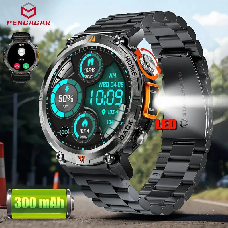 Elevate Your Fitness: Military-Grade Smartwatch with Blood Pressure Tracking