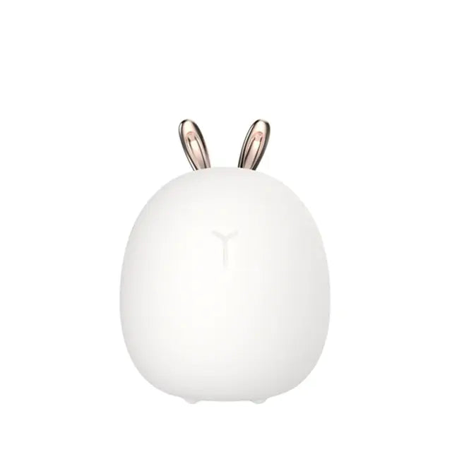 Deer Rabbit LED Night Light - Adjustable Colors, Touch Sensor Control, USB-Rechargeable
