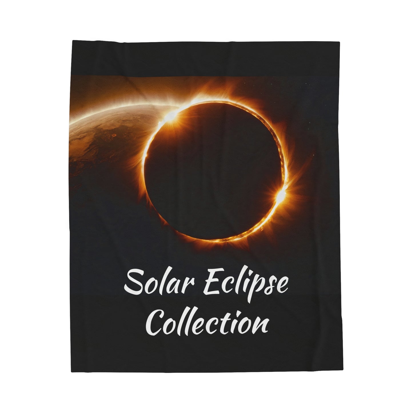 Solar Eclipse Collection Velveteen Plush Blanket  60x80" $59.99