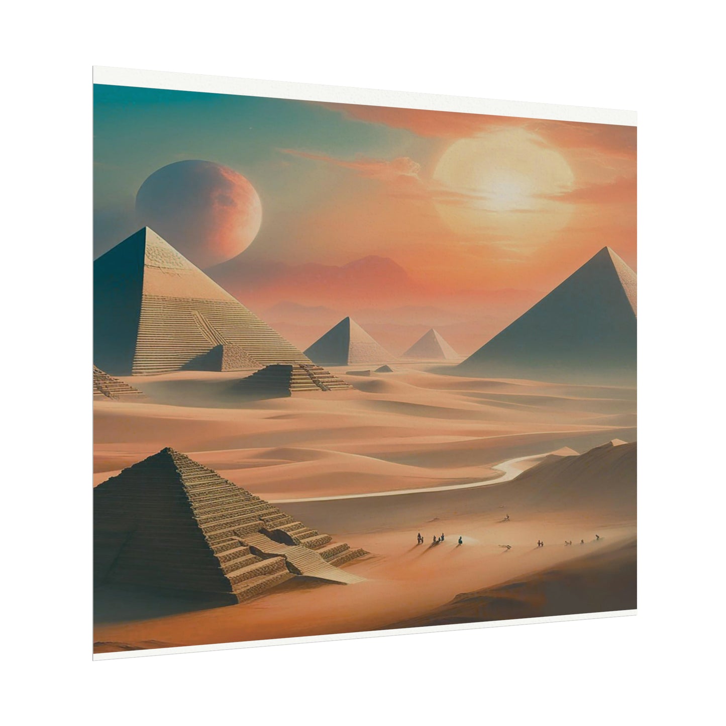 Pyramids of Egypt Watercolor Posters: Timeless Wonders for Your Walls