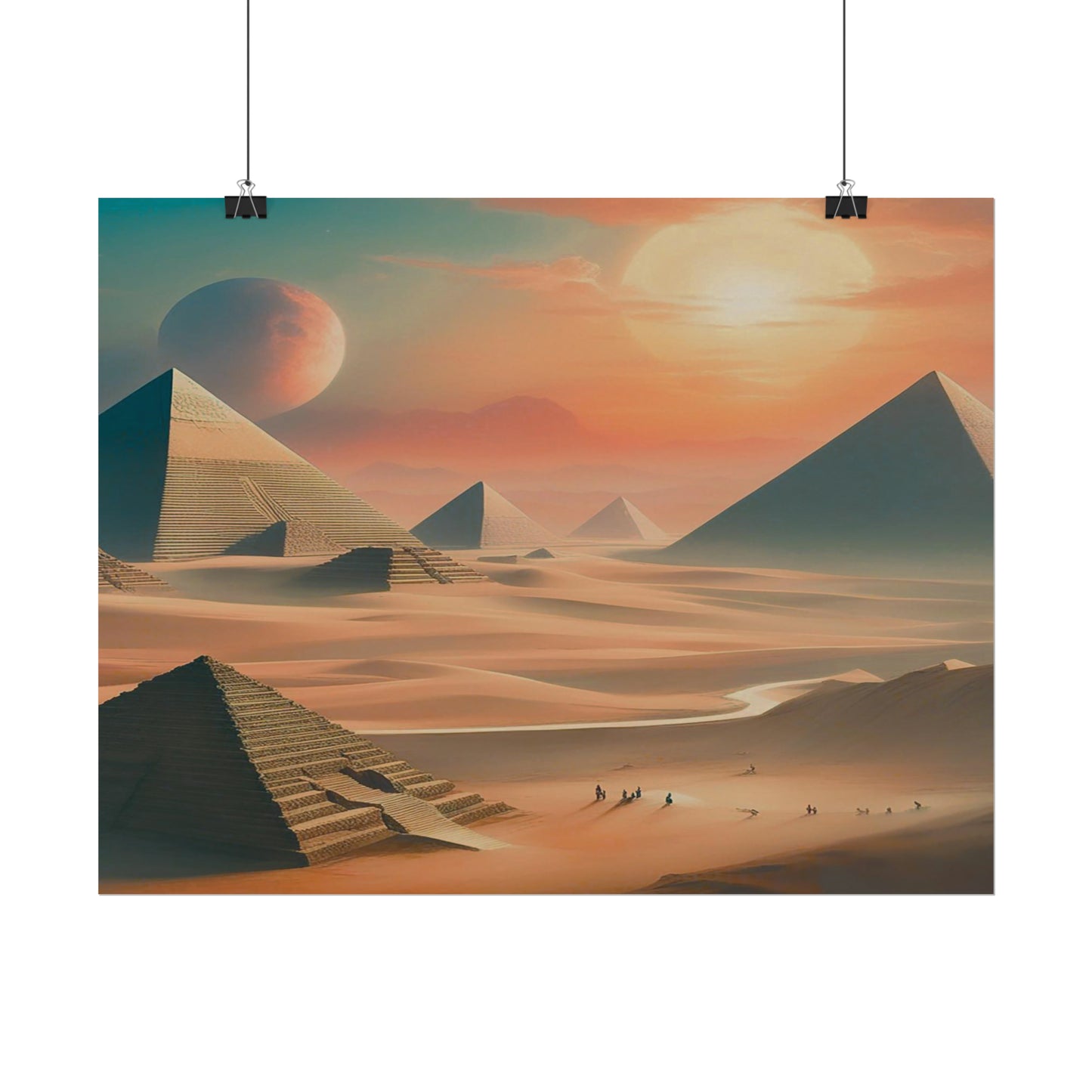 Pyramids of Egypt Watercolor Posters: Timeless Wonders for Your Walls