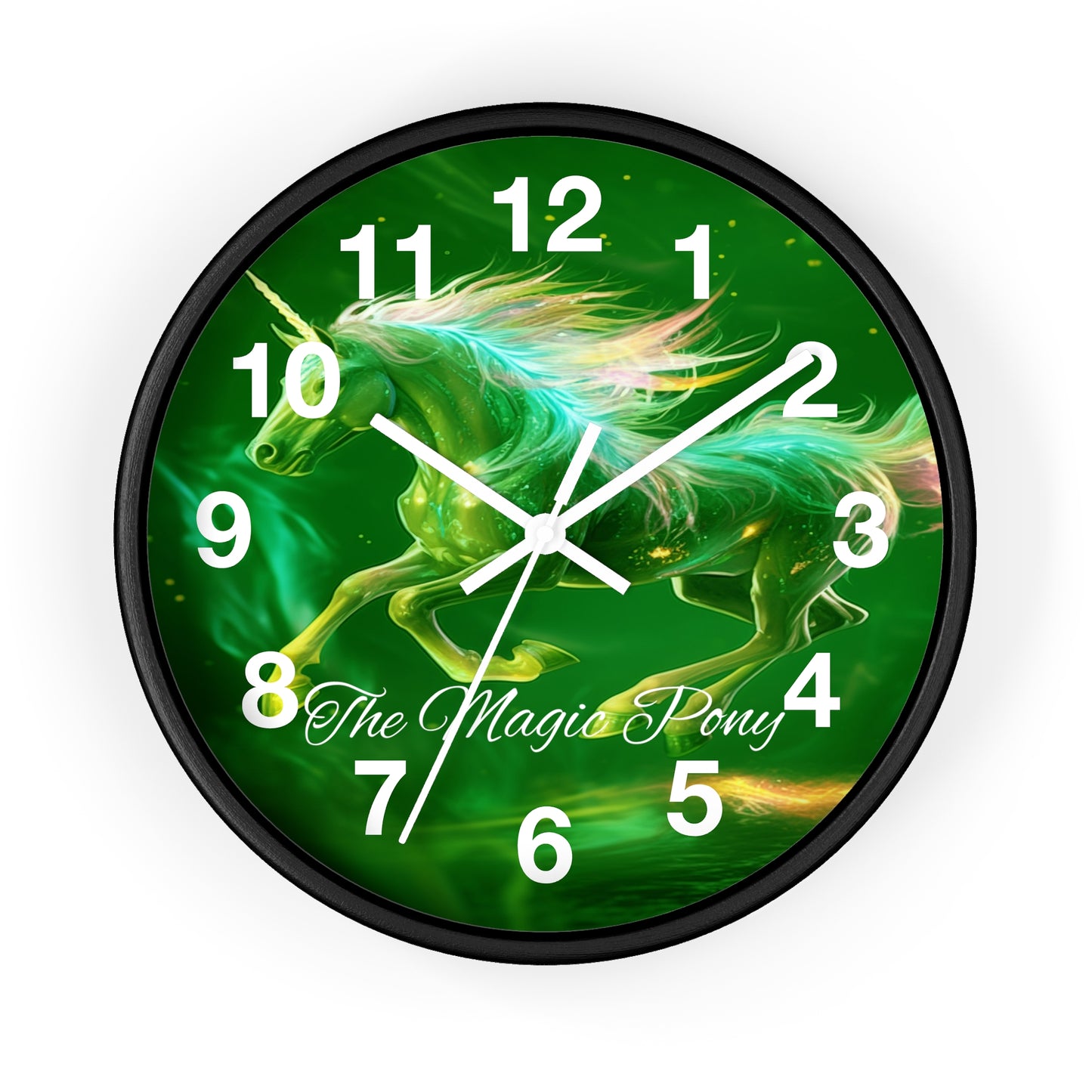 Clock Enchant Your Space: "The Magic Pony" Wall Clock