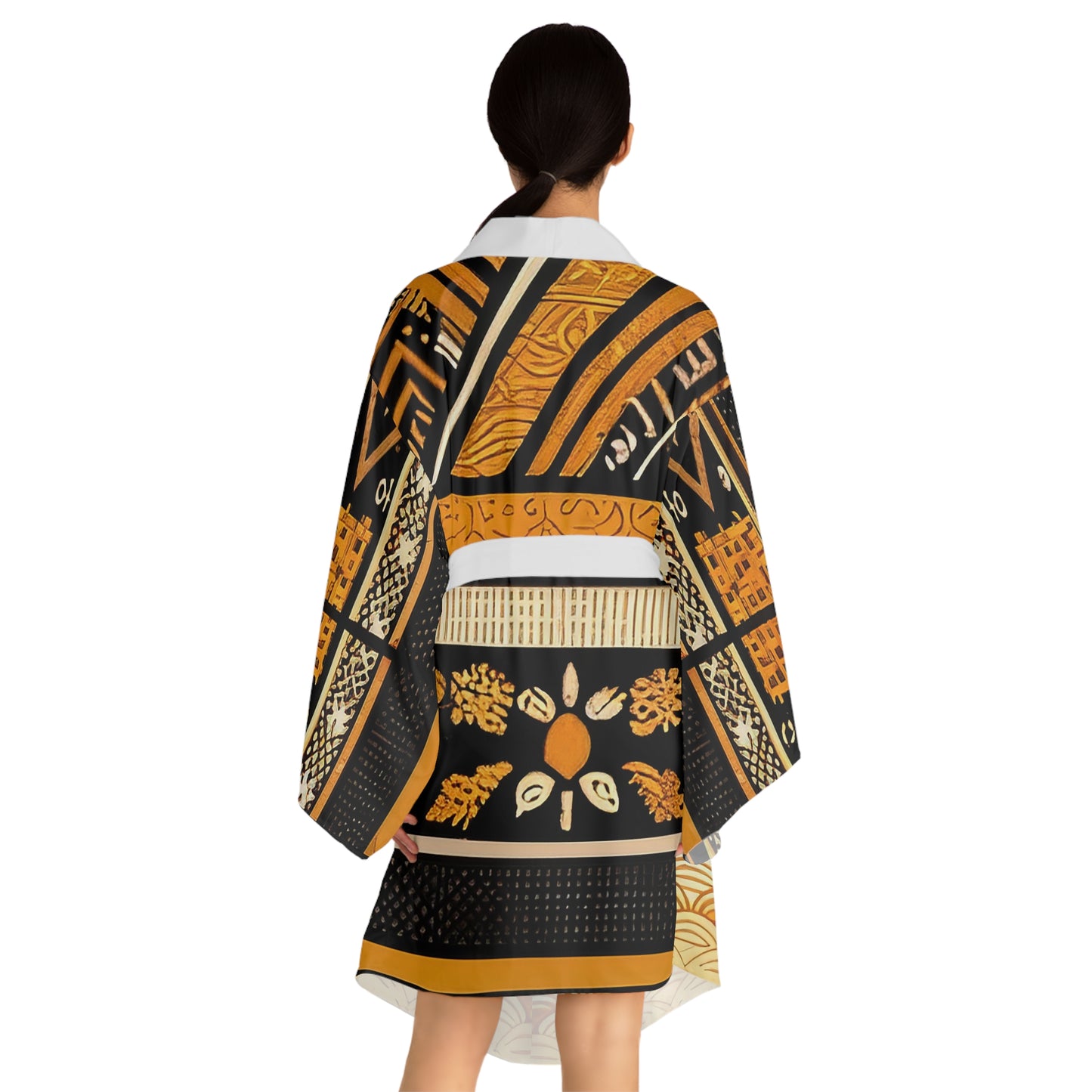 Sophisticated Cosmopolitan Series (A) Long Sleeve Kimono Robe