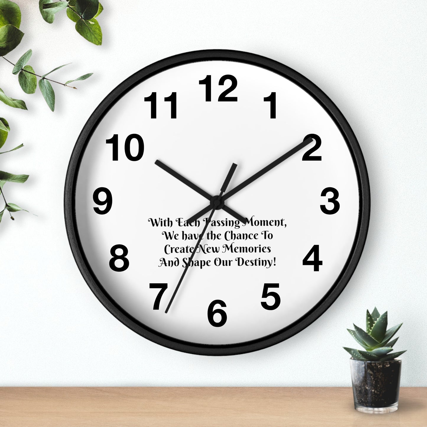 With each passing moment, we have the chance to create new memories and shape our destiny! Clock Wall Clock Home Use!!