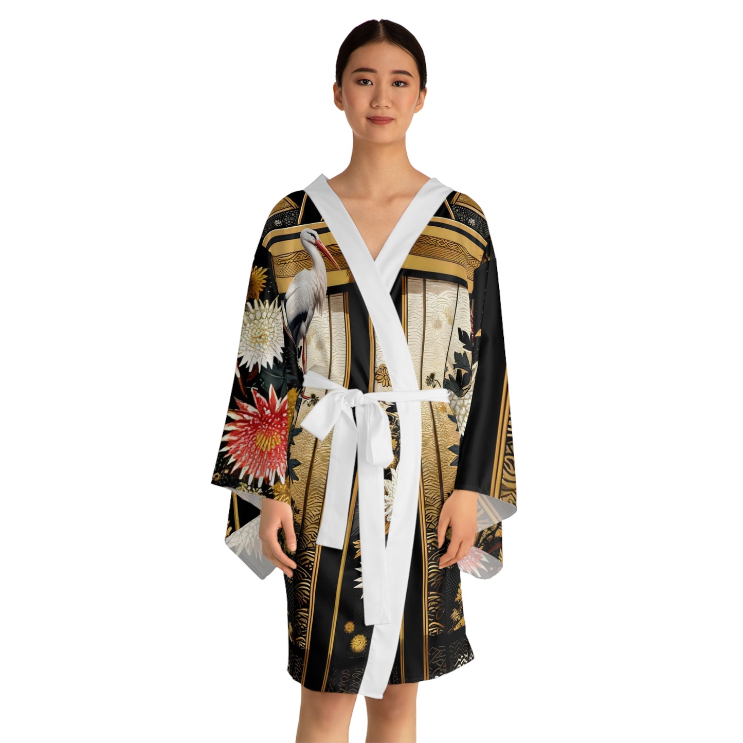 Sophisticated Cosmopolitan Series (Y) Long Sleeve Kimono Robe 🌸