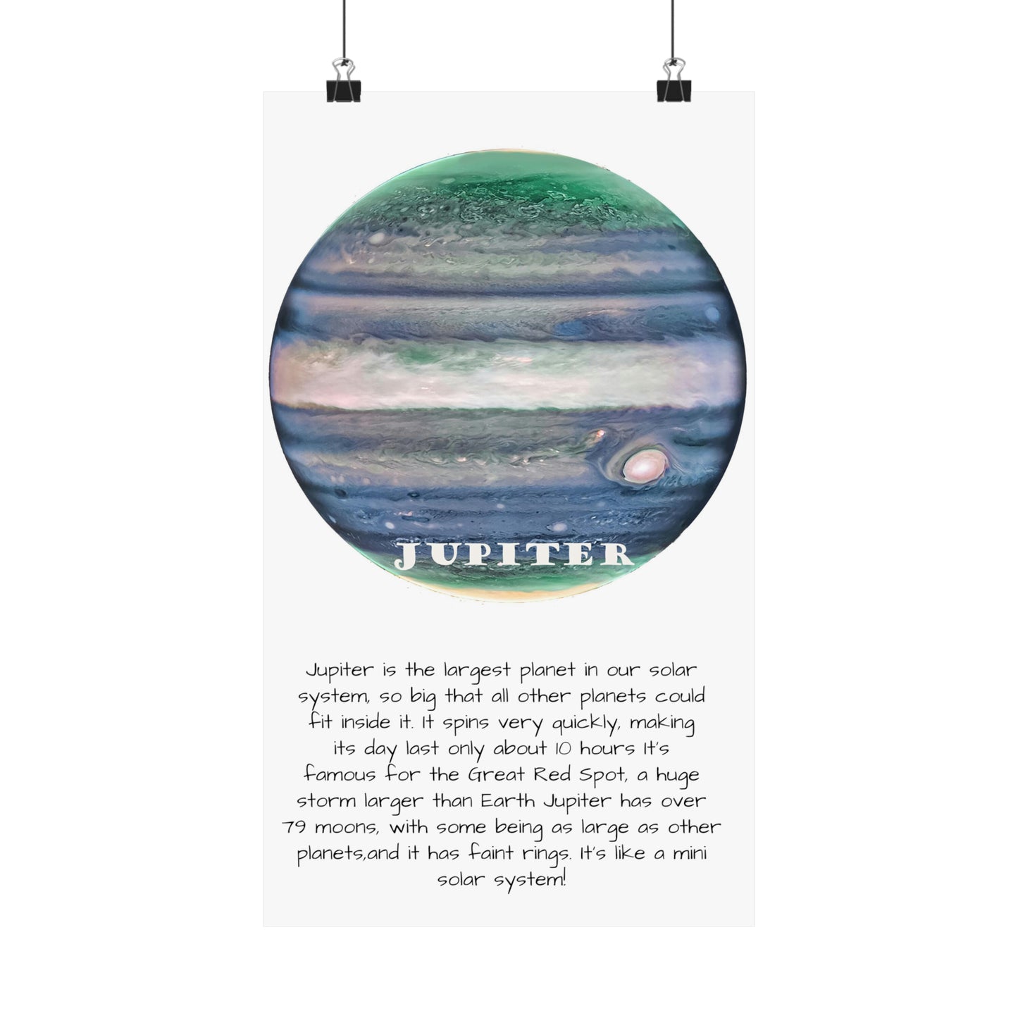 Jupiter's Majesty: Premium Cosmos Series Poster