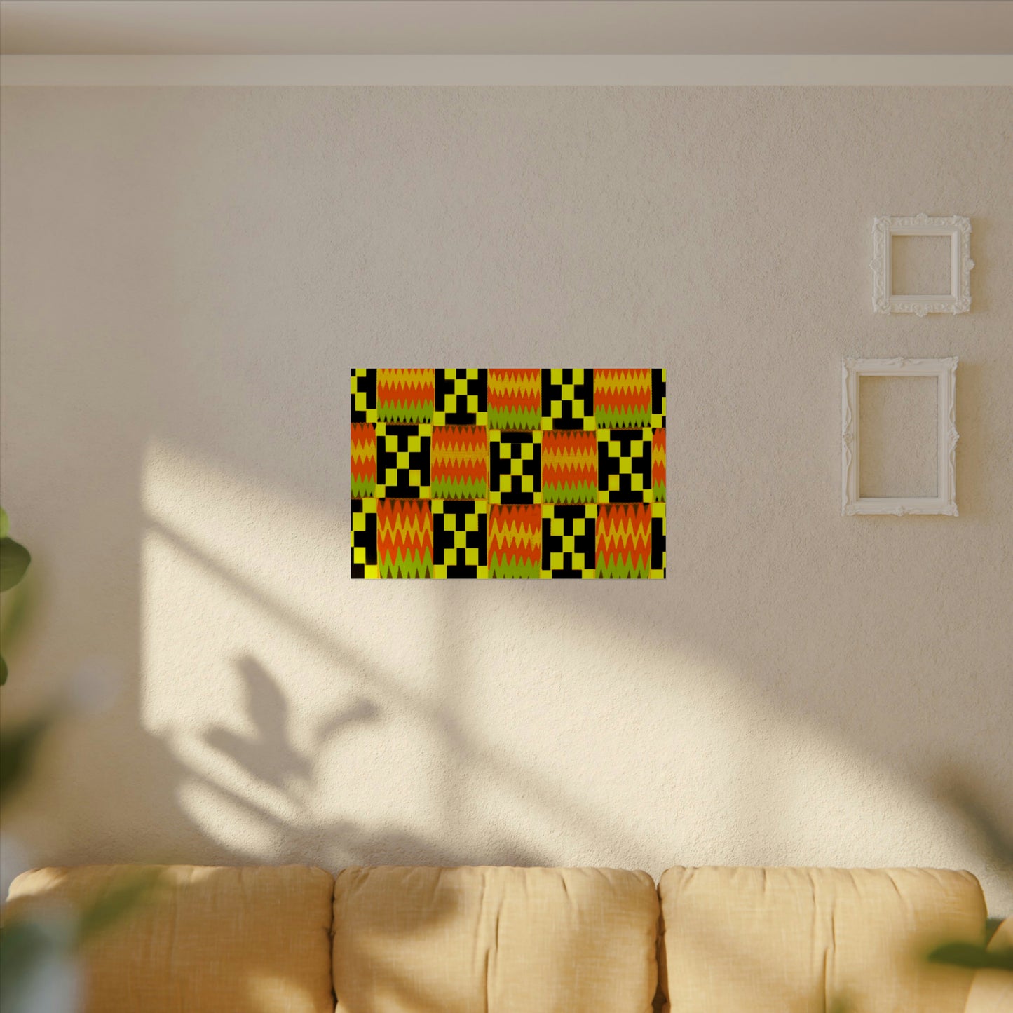 Bring African Flair to Your Walls: Kente Design Watercolor Posters