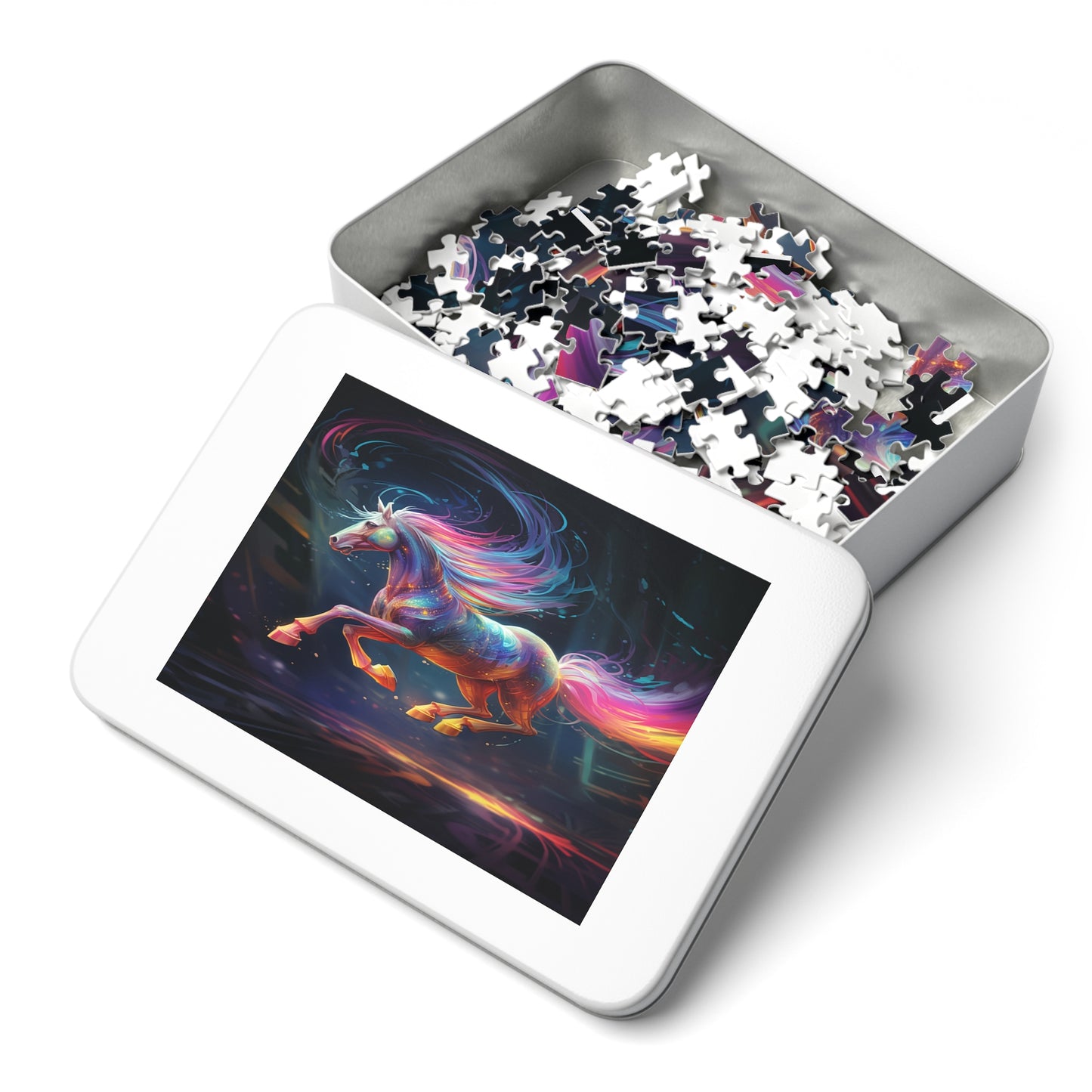 Build a World of Enchantment: "The Magic Pony" Jigsaw Puzzle (500,1000-Piece) Pink Highlights