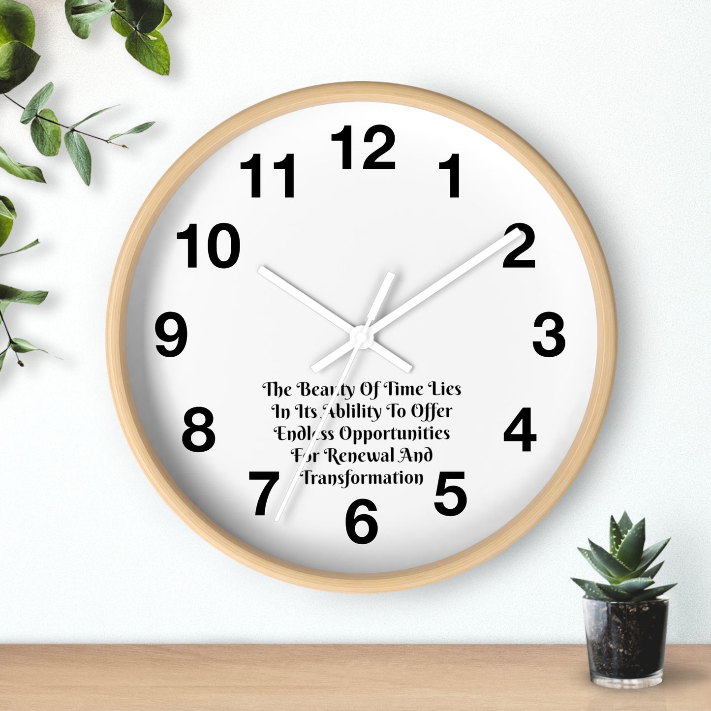 The beauty of time lies in its ability to offer endless opportunities for renewal and transformation! Clock Wall Clock Home Use!!