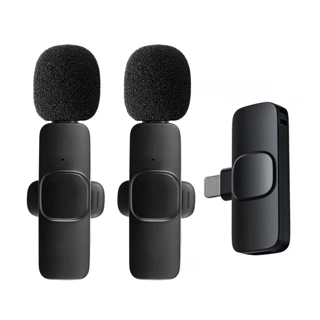 Wireless Lavalier Microphone: Noise-Canceling, Real-Time Audio for iPhone, Android, and Xiaomi