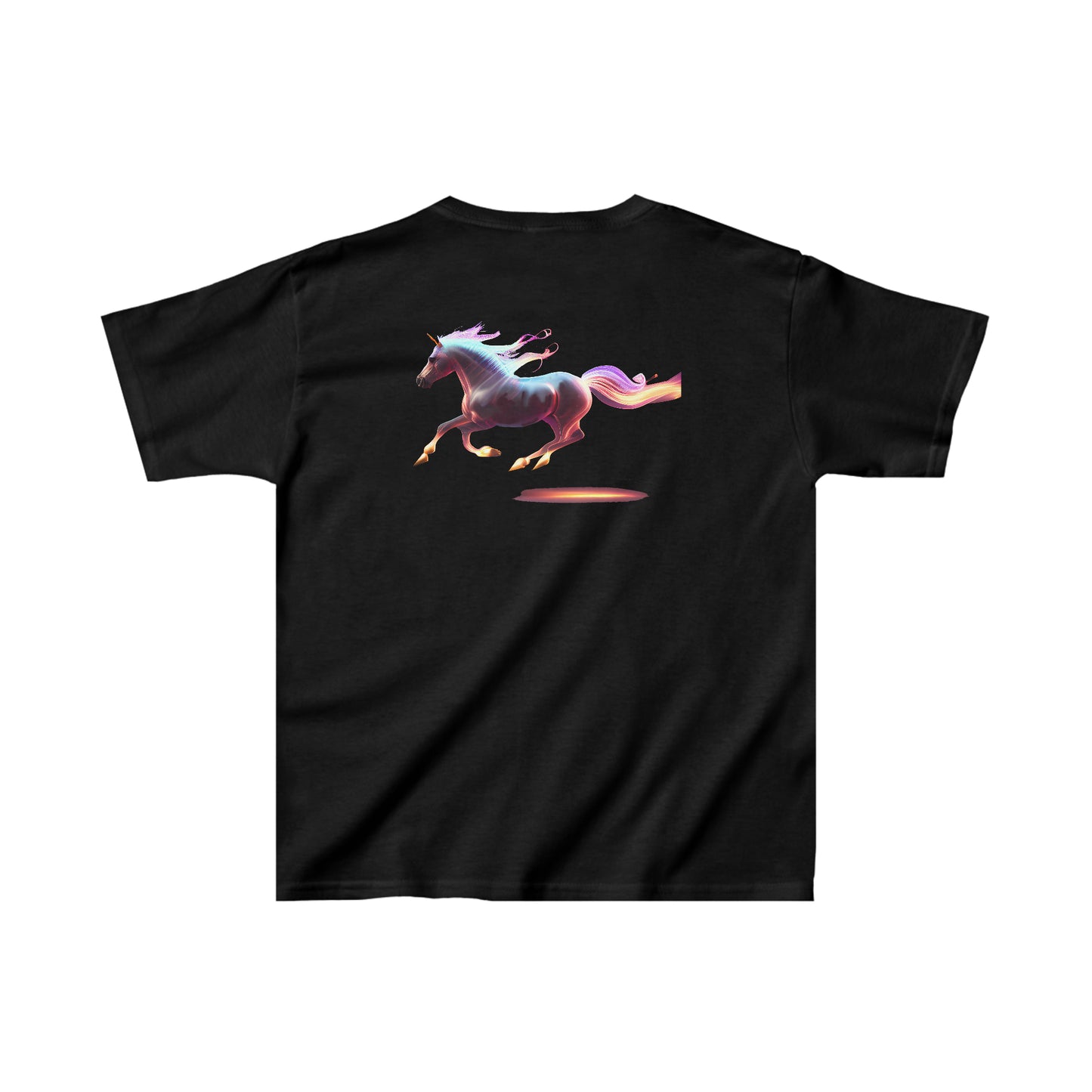 "The Magic Pony" Kids Heavy Cotton™  Black Tee