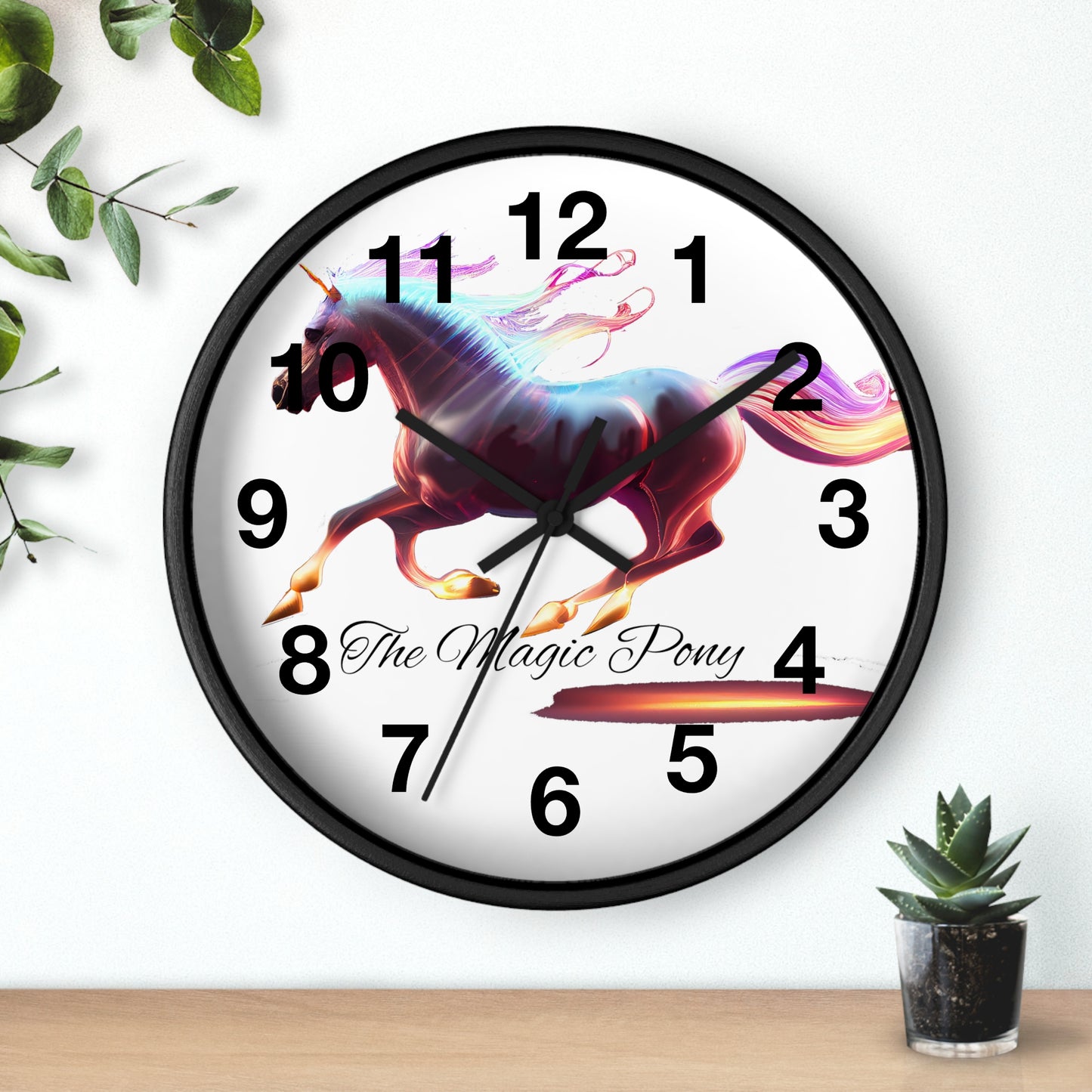 The Magic Pony Clock Wall Clock Home Use!!