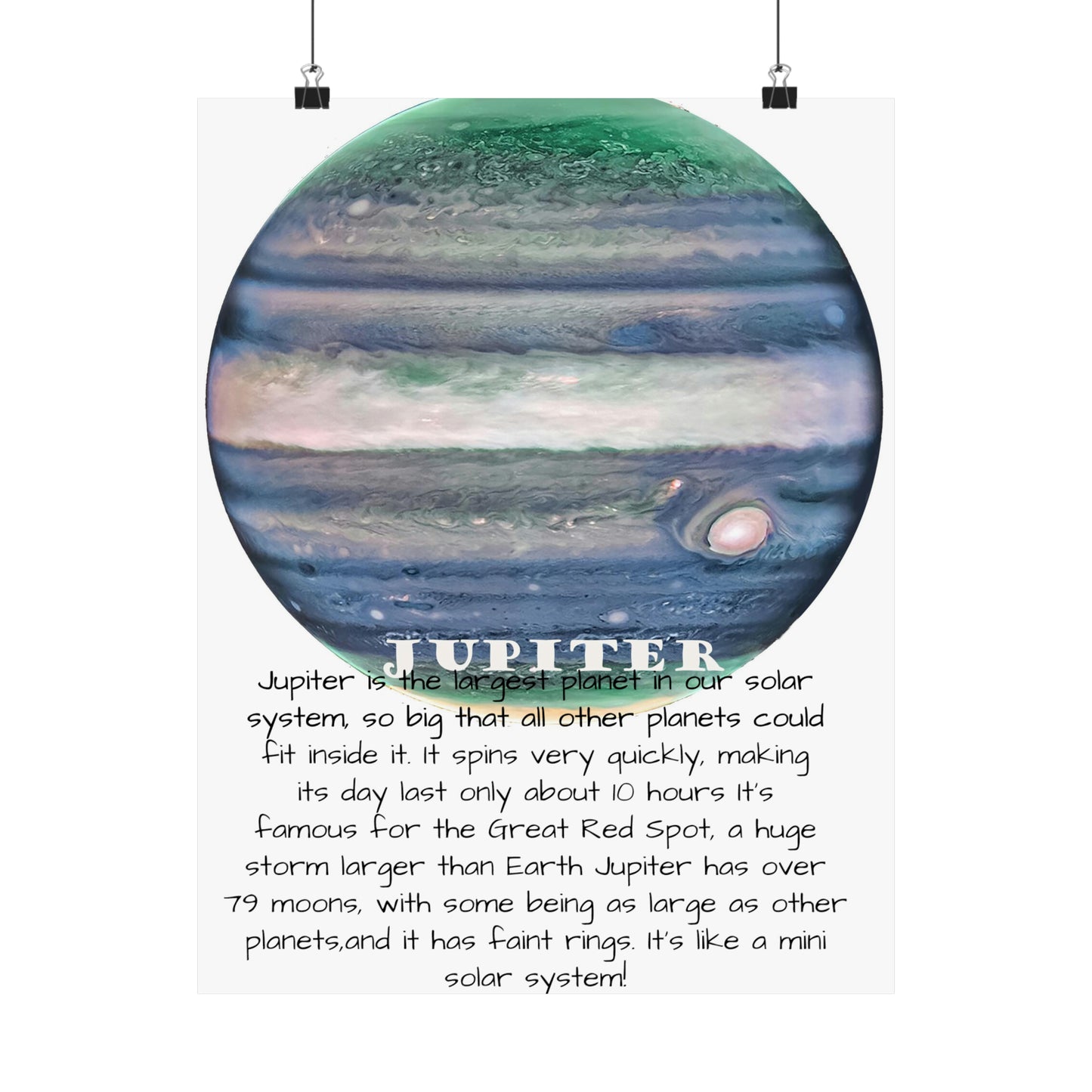 Jupiter's Majesty: Premium Cosmos Series Poster