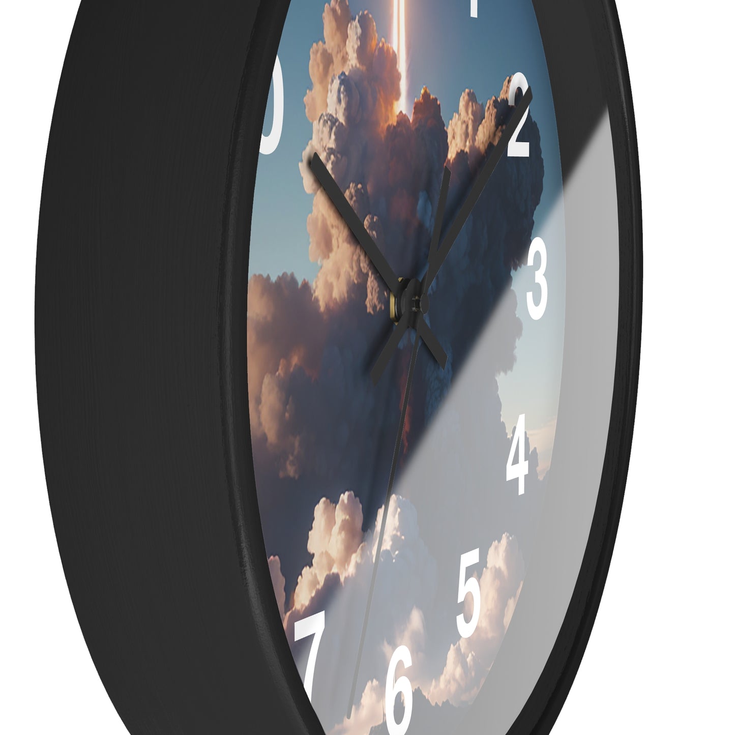 Space-Themed Wall Clock: Rocket Design Adds Fun to Any Room