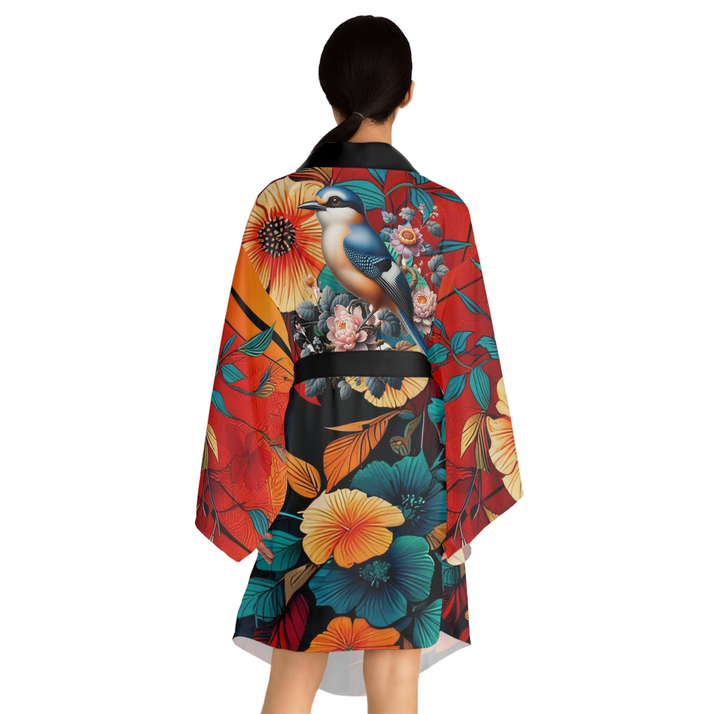 Sophisticated Cosmopolitan Series (J) Long Sleeve Kimono Robe 🌸