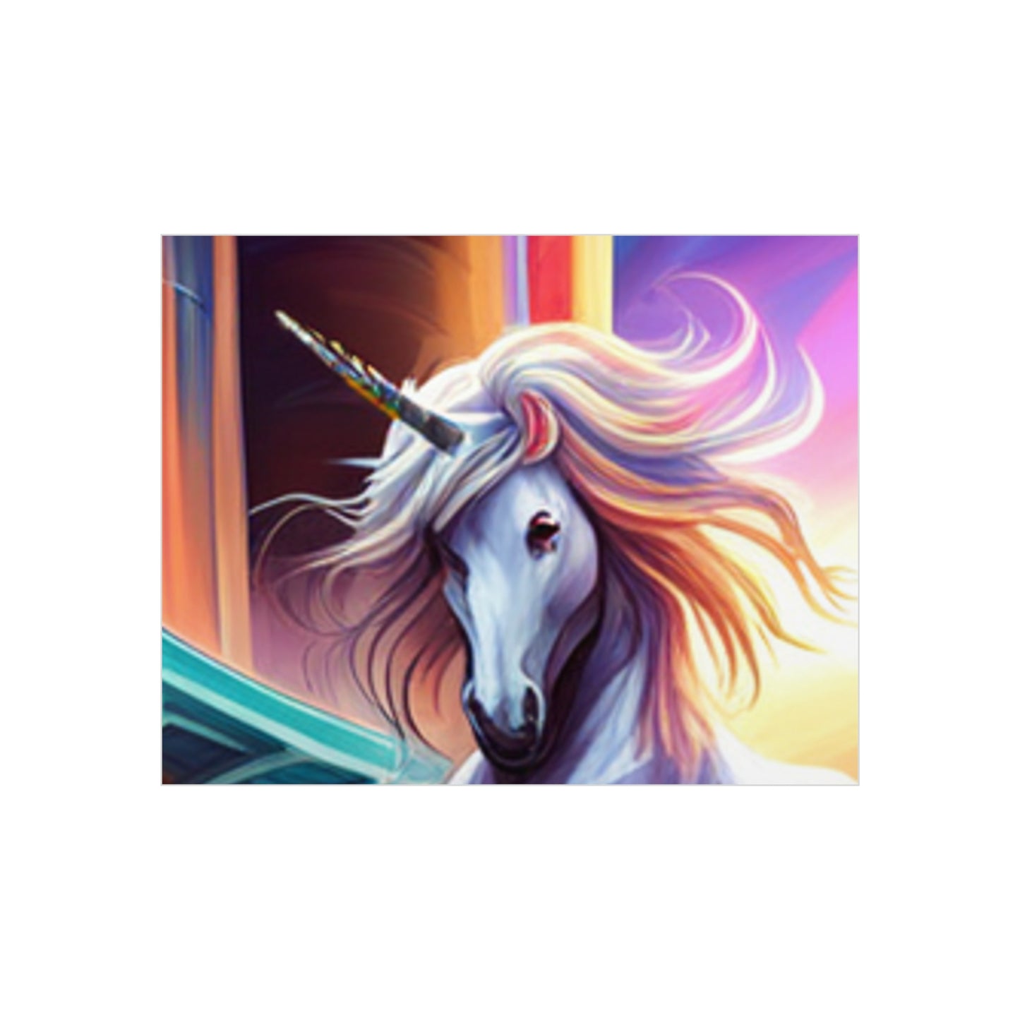 Enchanting Unicorn Art: Customizable Foam Board Prints