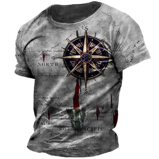 Vintage NAUTICAL Map T-Shirt: Explore Adventure in Style