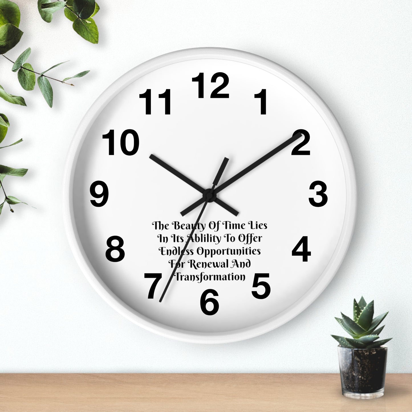 The beauty of time lies in its ability to offer endless opportunities for renewal and transformation! Clock Wall Clock Home Use!!