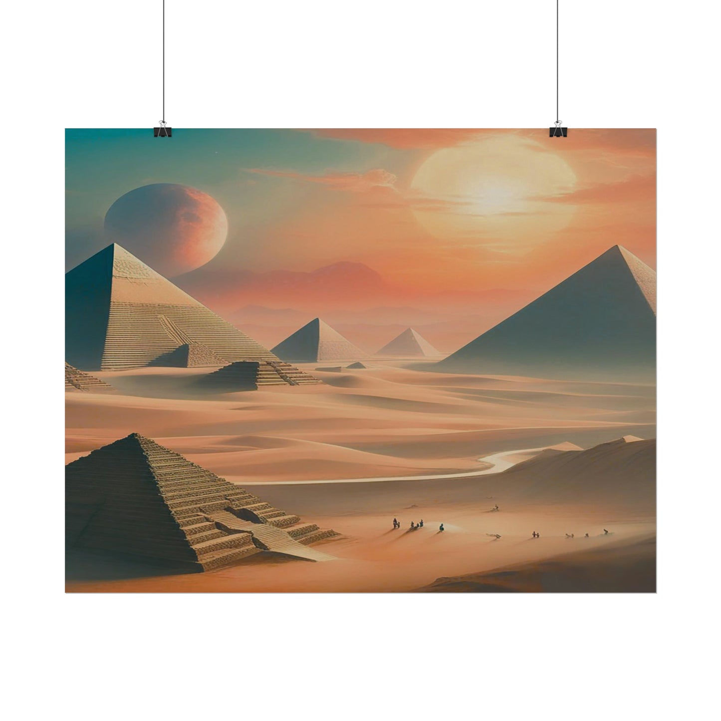 Pyramids of Egypt Watercolor Posters: Timeless Wonders for Your Walls