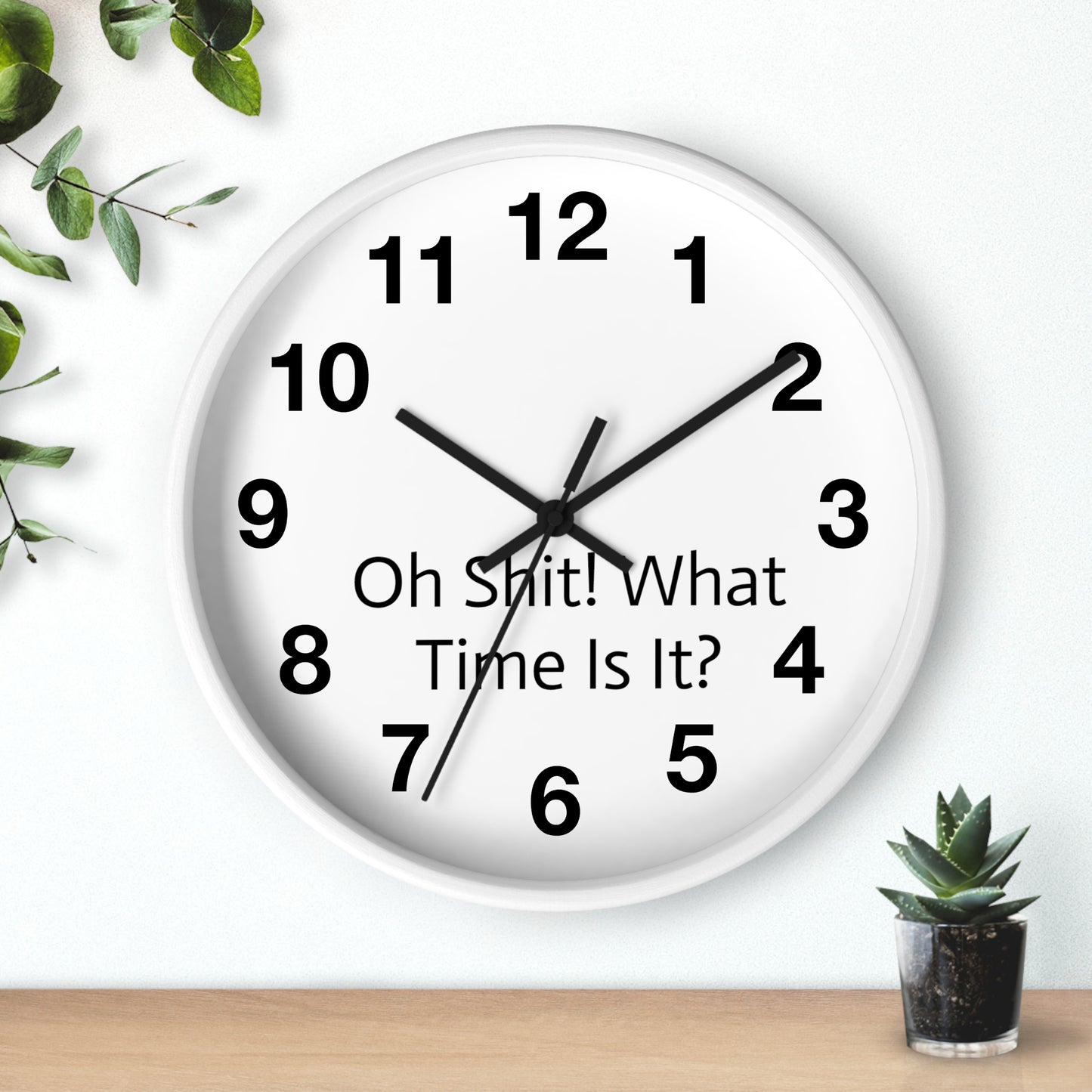 "Oh Shit! What Time Is It?" Wall Clock: Humor Meets Timekeeping