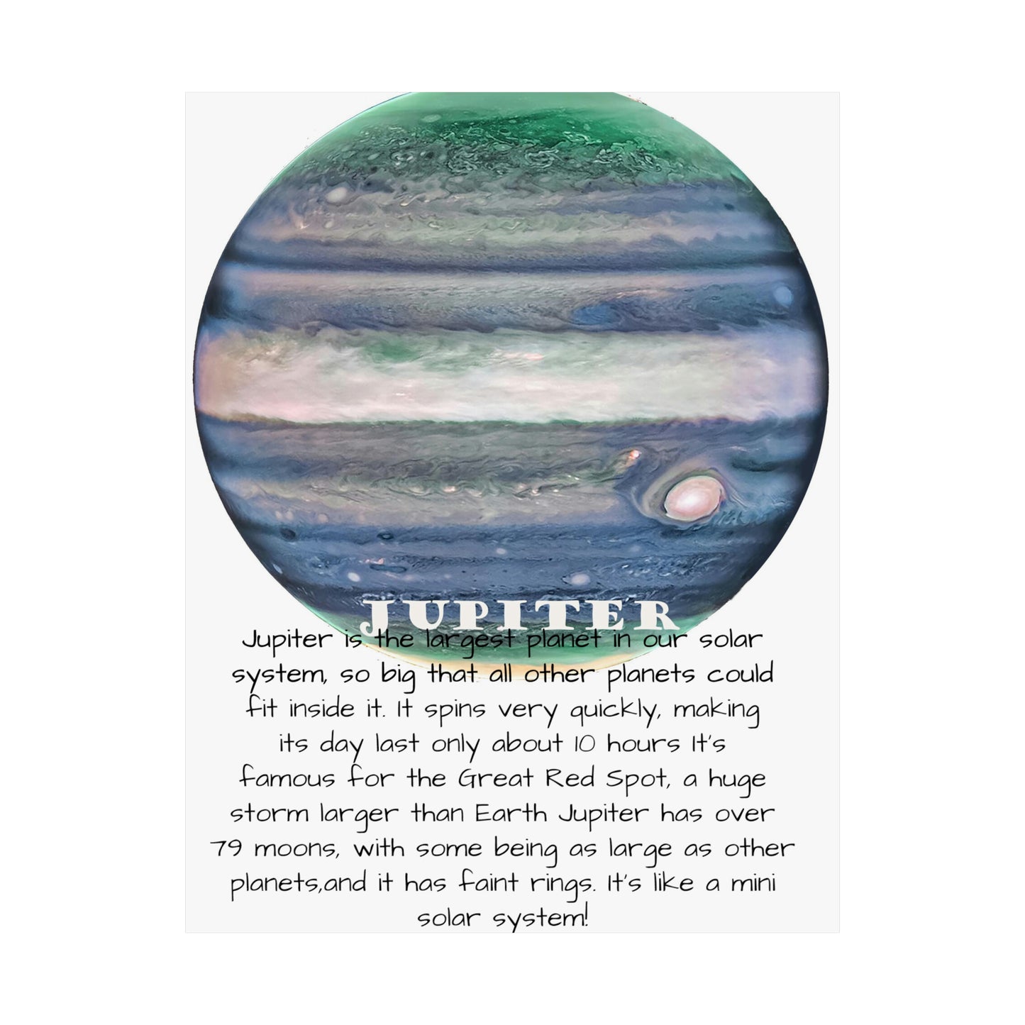 Jupiter's Majesty: Premium Cosmos Series Poster