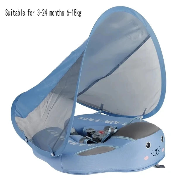 "Advanced Non-Inflatable Baby Swimming Ring: Safe and Leak-Proof Swim Trainer for Toddlers"
