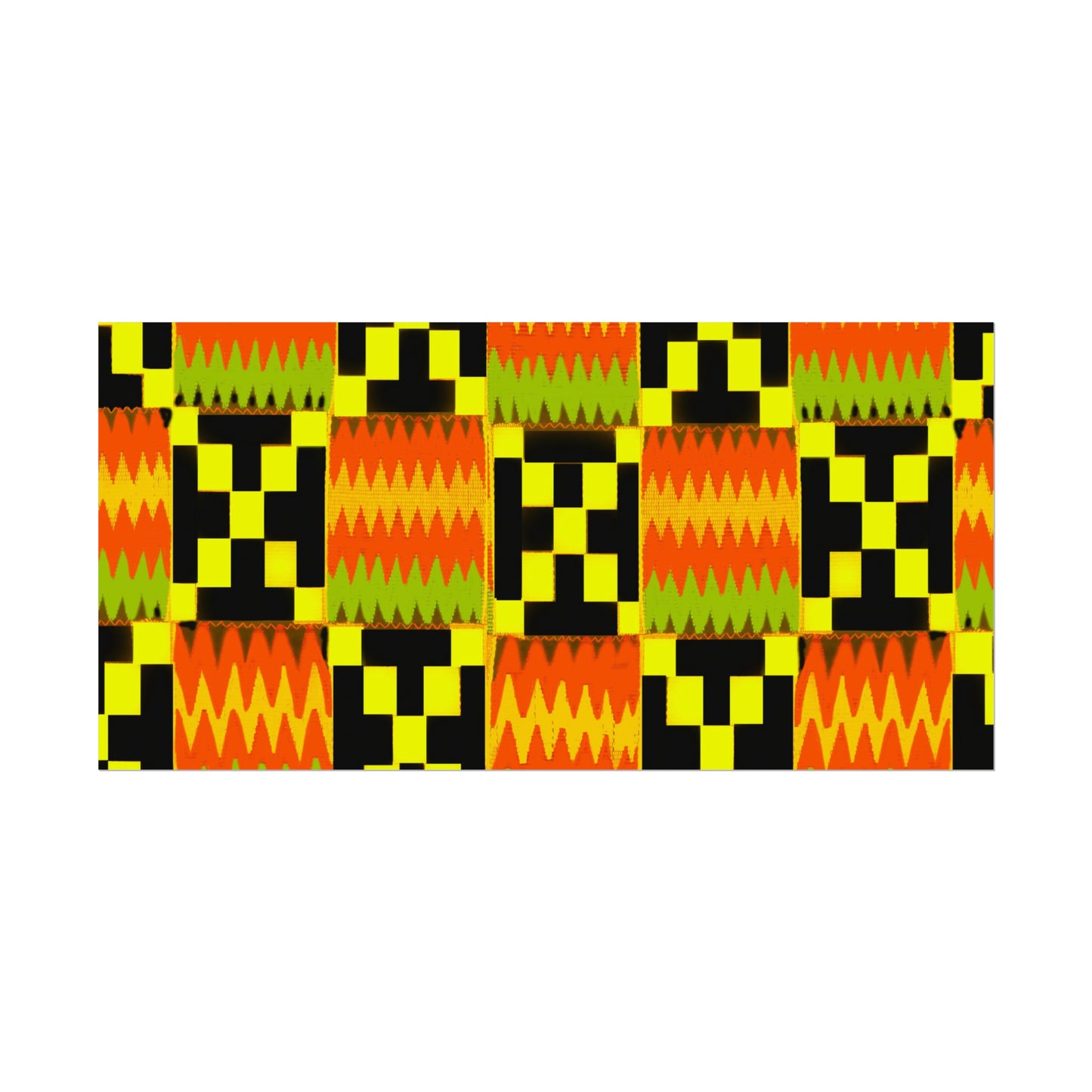 Bring African Flair to Your Walls: Kente Design Watercolor Posters