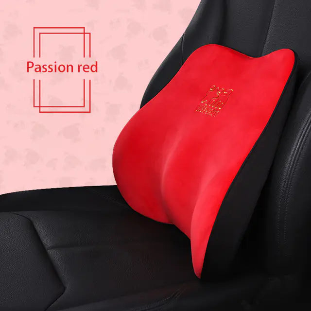 Car Seat Lumbar Pillow - Enhanced Support for Comfortable, Pain-Free Driving