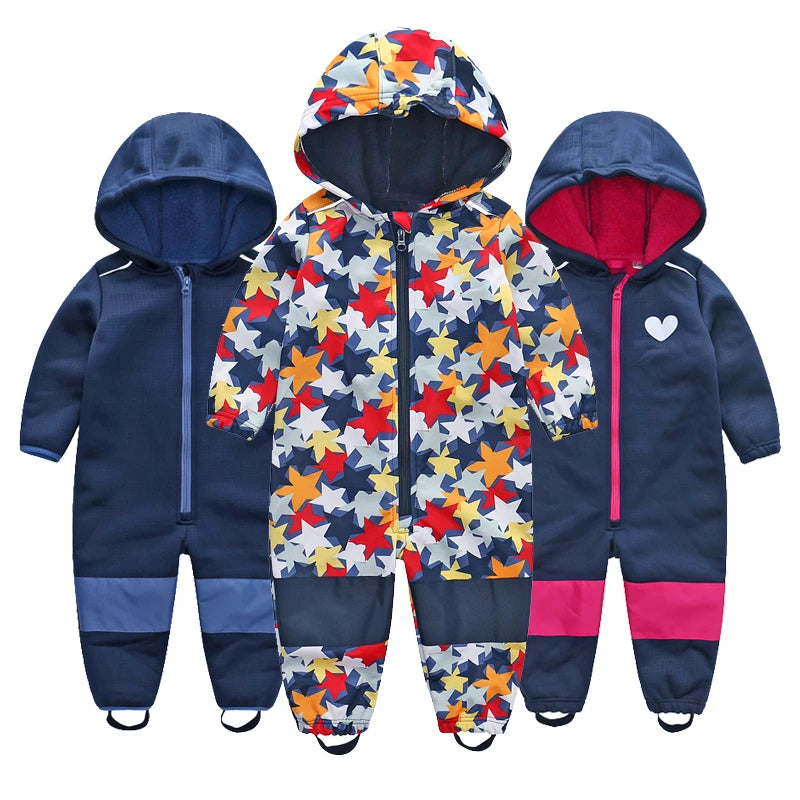 Kids' Ski Suit for Warmth & Adv enture: Waterproof & Windproof Jumpsuit