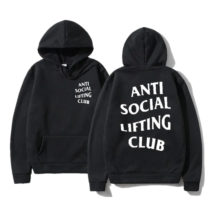 Anti Social Lifting Club Hoodies - Stylish Comfort for Autumn and Winter