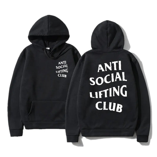 Anti Social Lifting Club Hoodies - Stylish Comfort for Autumn and Winter