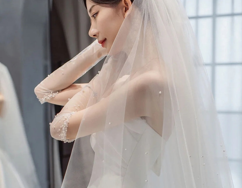 Feel Like Royalty:  Satin Wedding Dress with Elegant Train