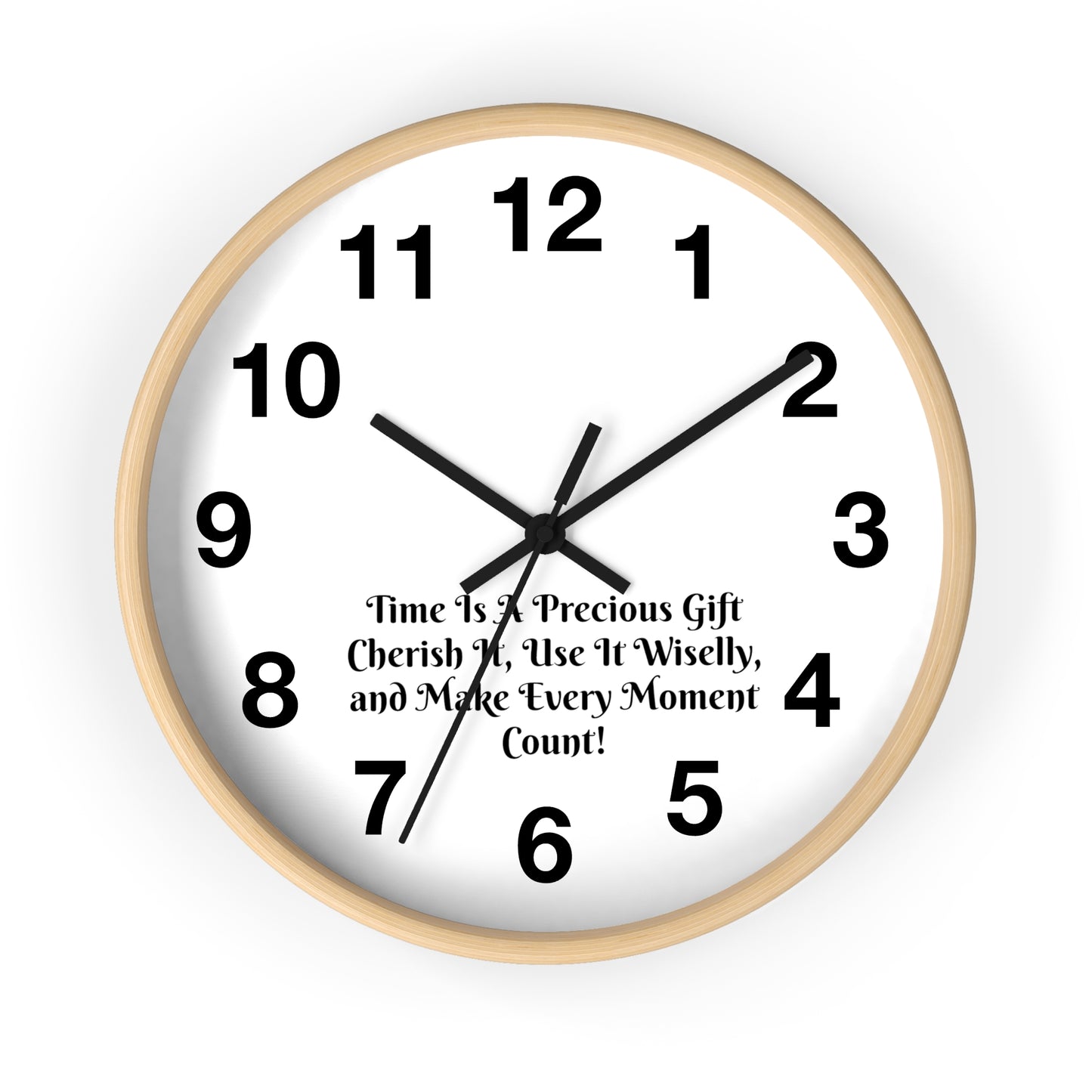 Time is a precious gift, cherish it, use it wisely, and make every moment count! Clock Wall Clock Home Use!