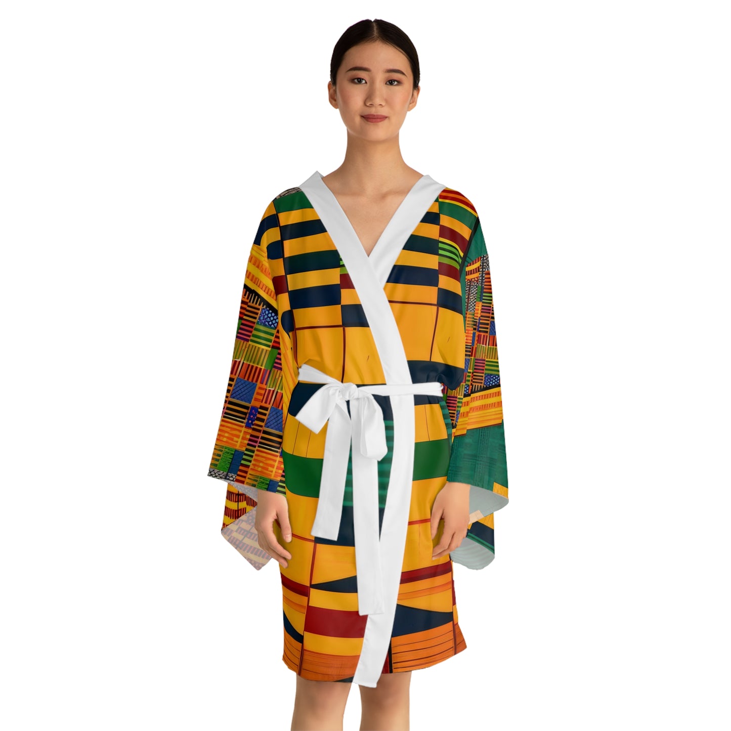 Sophisticated Cosmopolitan Series (P) Long Sleeve Kimono Robe 🌸
