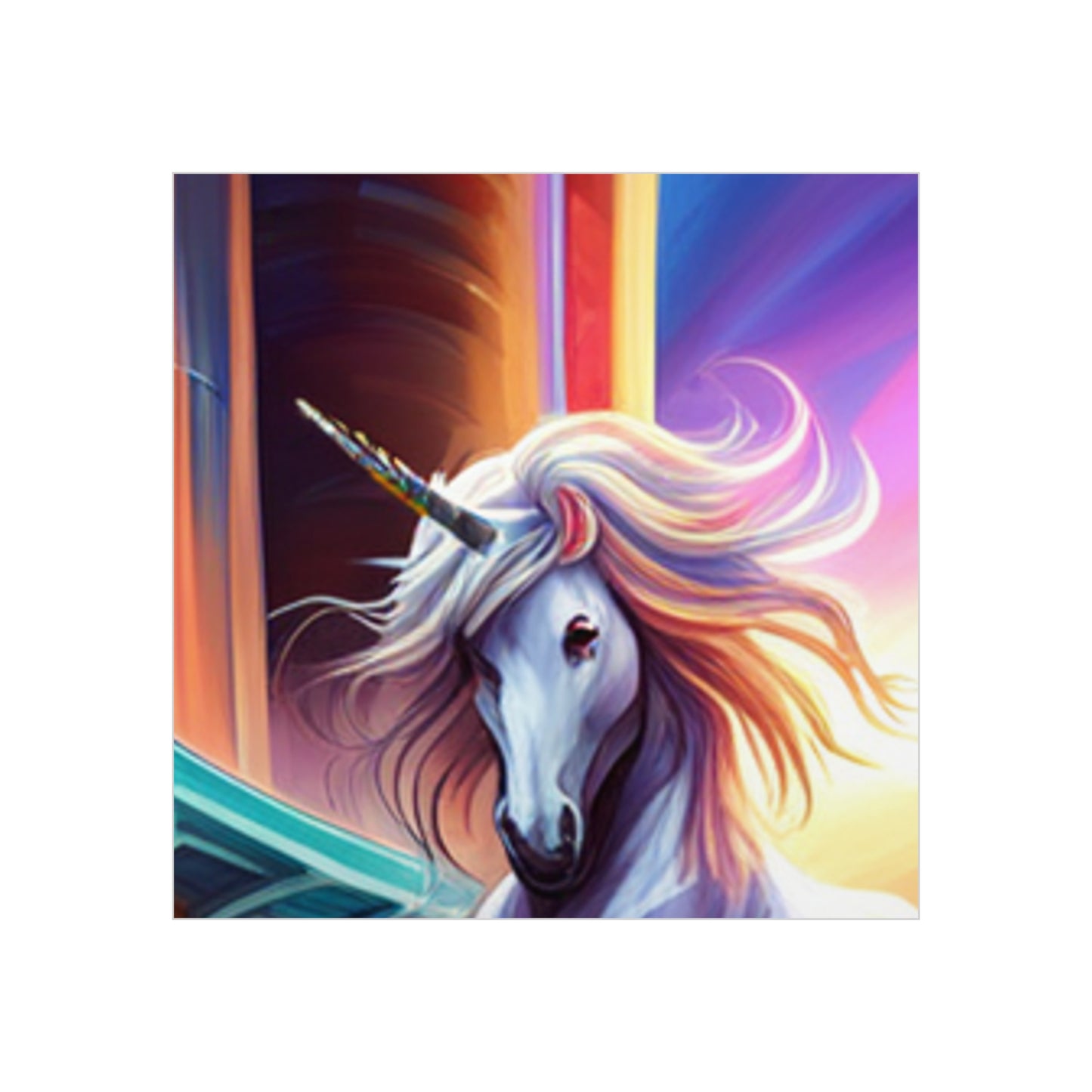 Enchanting Unicorn Art: Customizable Foam Board Prints