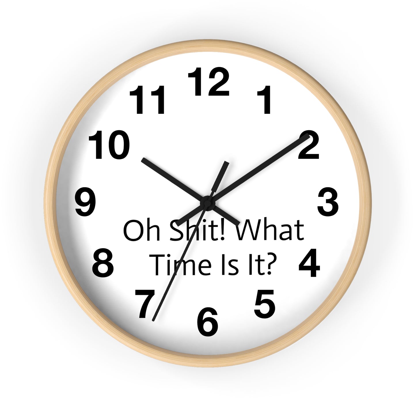 "Oh Shit! What Time Is It?" Wall Clock: Humor Meets Timekeeping