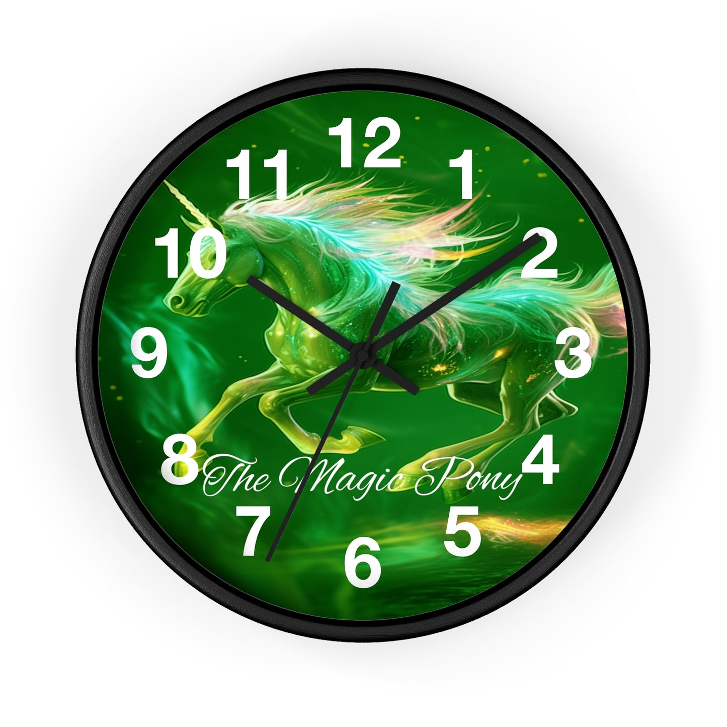 Clock Enchant Your Space: "The Magic Pony" Wall Clock