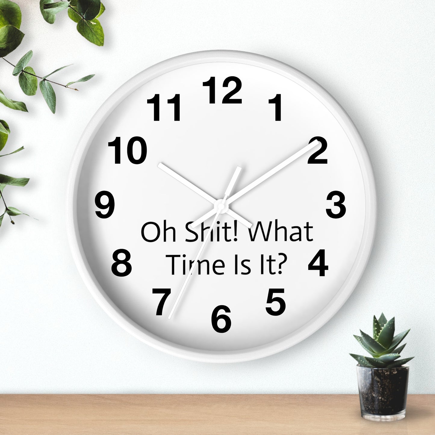 "Oh Shit! What Time Is It?" Wall Clock: Humor Meets Timekeeping