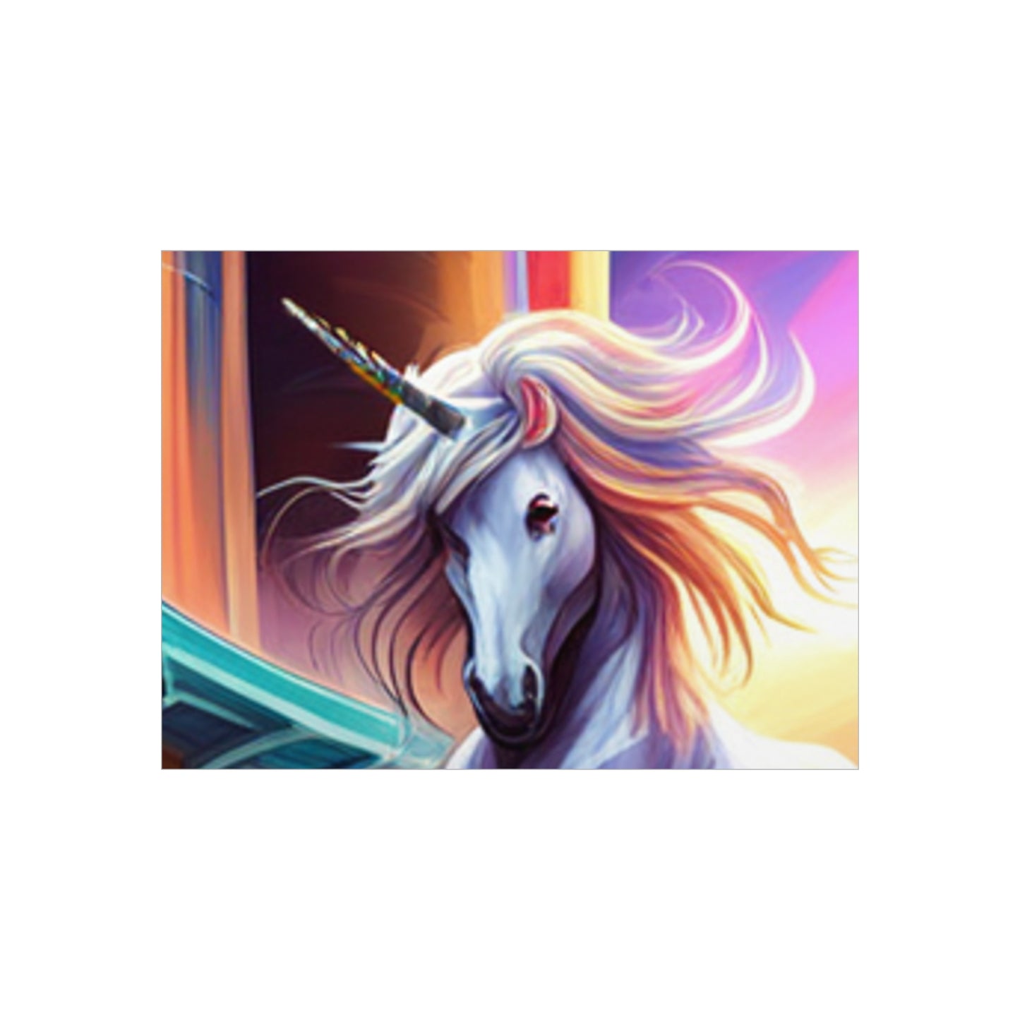 Enchanting Unicorn Art: Customizable Foam Board Prints