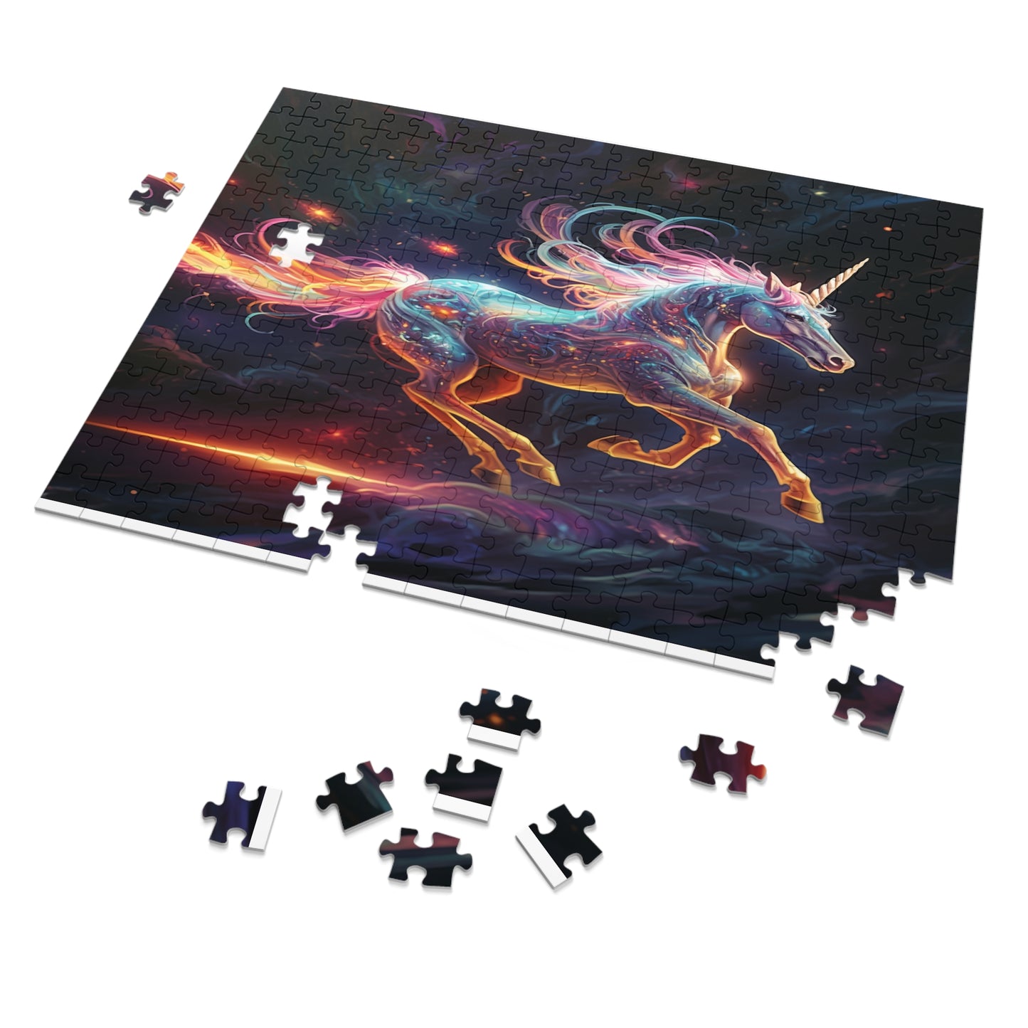 "The Magic Pony" Puzzle: Fantasy, Fun, & Challenge (500,1000-Piece) Rainbow Right
