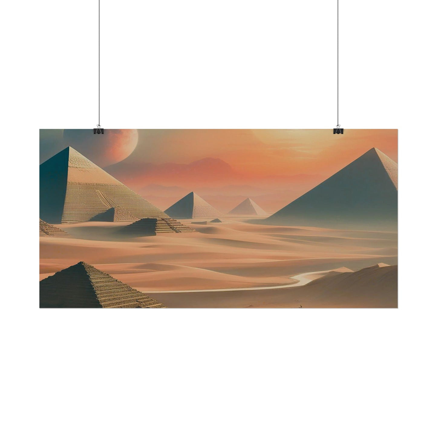 Pyramids of Egypt Watercolor Posters: Timeless Wonders for Your Walls