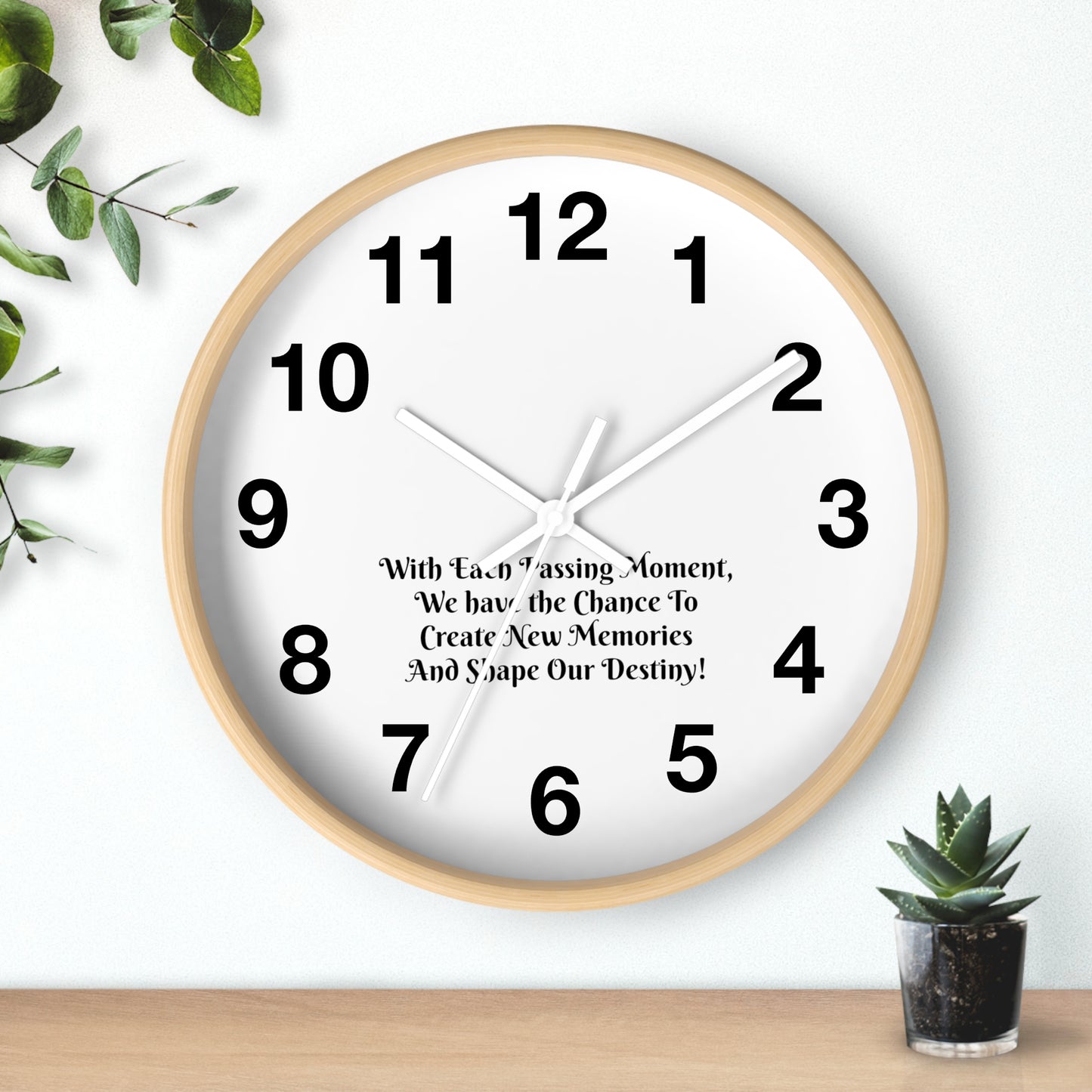 With each passing moment, we have the chance to create new memories and shape our destiny! Clock Wall Clock Home Use!!