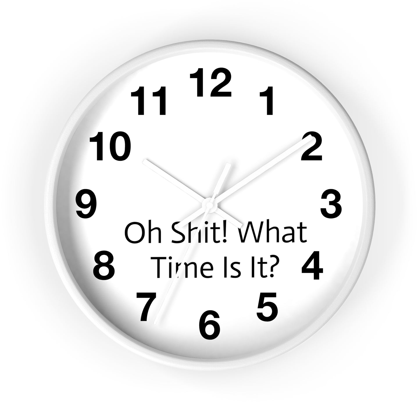 "Oh Shit! What Time Is It?" Wall Clock: Humor Meets Timekeeping