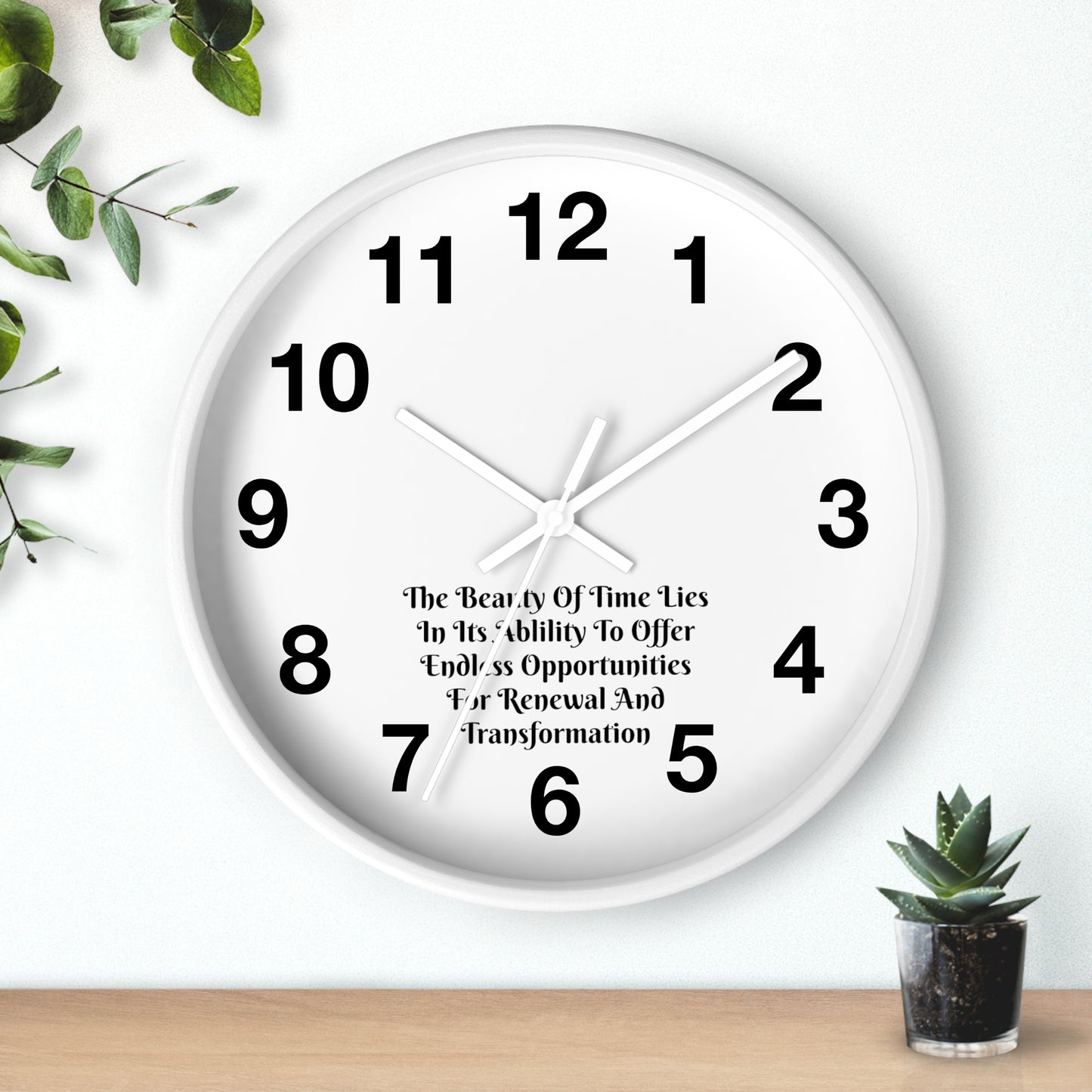The beauty of time lies in its ability to offer endless opportunities for renewal and transformation! Clock Wall Clock Home Use!!