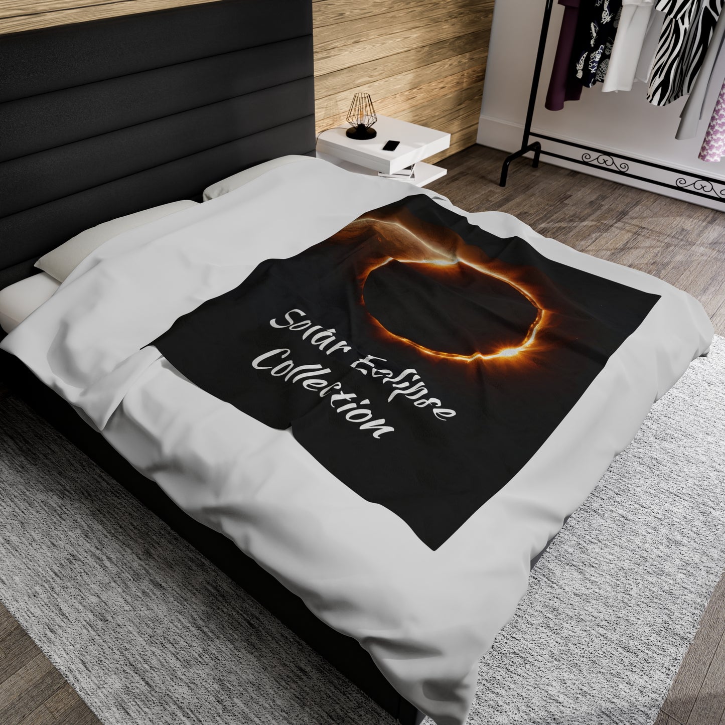 Solar Eclipse Collection Velveteen Plush Blanket  60x80" $59.99